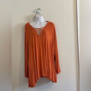 Women’s Orange Top Size 3X